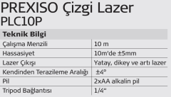 Prexiso PLC10P Çizgi Lazeri