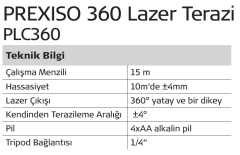 Prexiso PLC360 Çizgi Lazeri