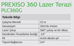 Prexiso PLC360G Çizgi Lazeri