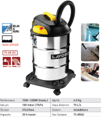 Lavor VAC 30S Islak Kuru Vakum Makinası