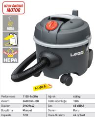 Lavor Silent FR Kuru Vakum Makinesi Süper Sessiz
