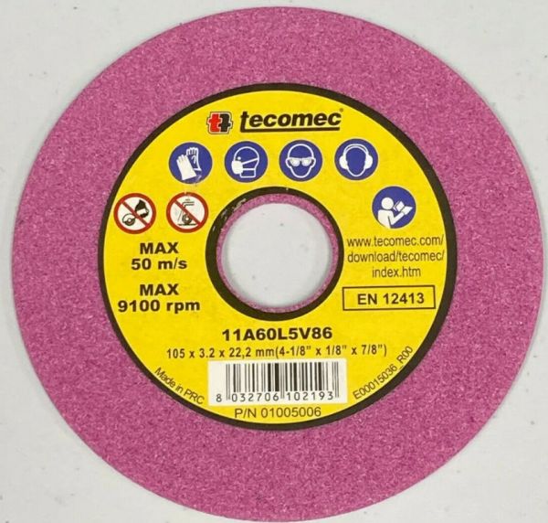 Tecomec 01005006 Zincir Bileme Diski 105x22x3.2 mm 91-3/25