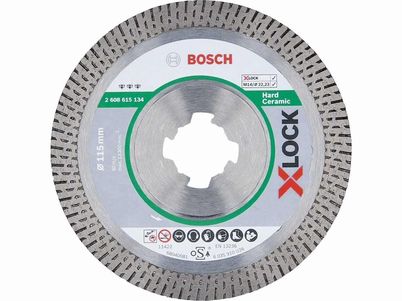 Bosch X-Lock 115 lik Hard For Ceramic Extra Clean